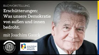 Joachim Gauck präsentiert sein Buch „Erschütterungen“ an der Europa-Universität Viadrina