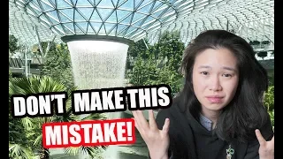 My HUGE mistake at JEWEL CHANGI | Exploring SINGAPORE'S CHANGI AIRPORT TERMINALS 2019