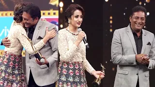 Beautiful Trisha Krishnan Revealing Her Bond And Journey With Prakash Raj After Receiving Award