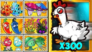 Random 40 Pair Plants Vs 400 Chicken Zombies - Who 's Best Team Plant? - Pvz 2 Challenge