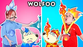 Normal Parent vs Element Parents - Wolfoo With Zero Budget! | Hilarious Cartoon | Woa Parody