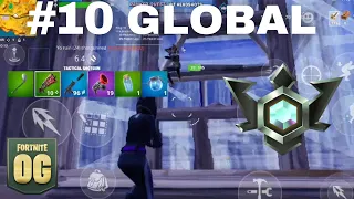 Top 10 WORLDWIDE Mobile Player... (OG Fortnite Mobile Ranked Gameplay)