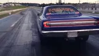 68 Roadrunner wheelstand..9.99 at 133mph...Dan Rogers