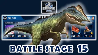 Jurassic World Game | Battle Stage 15 | Dinosaur fights