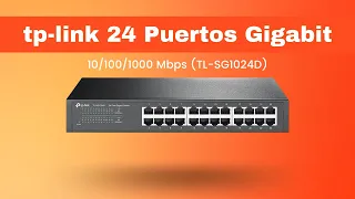 CONECTA TUS DISPOSITIVOS ETHERNET A ESTE SWITCH DE tp-link 24 Puertos Gigabit Switch TL-SG1024D / 🇪🇸