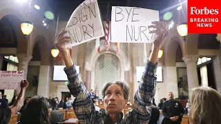 WILD VIDEO: Protesters Shut Down Los Angeles City Council Meeting