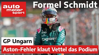 Aston-Fehler klaut Vettel das Podium! Formel Schmidt zum GP Ungarn 2021