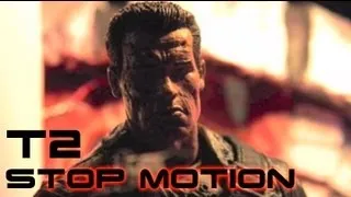 Terminator 2 - "Hasta La Vista Baby" Stop Motion Animation Test with (NECA) Action Figures