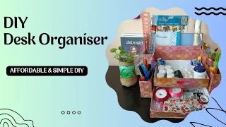 Desk Organizer DIY👌🏻Using Waste boxes |@IsirisHandmade  #kannada #bestoutofwaste  #kannada #diycraft