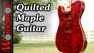 Dyeing a Quilted Maple Guitar