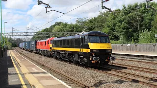 (HD) A busy day at Tamworth Railway station - 28/7/21 Featuring Class 37, 56, 66, 60 & 90