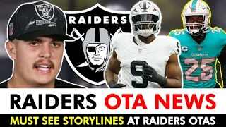 Las Vegas Raiders OTA News + Raiders Rumors & Storylines To Follow At Practice Ft. Aidan O’Connell