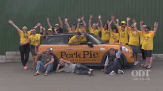 Goodbye Pork Pie Rally arrives in Dunedin