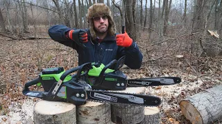 Greenworks Battery Powered 16" and 18" Chainsaw | Thumbs Up or Down?