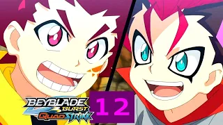 Rematch! / Beyblade Burst QuadStrike Episode 12 / Stellar Hyperion vs Divine Belfyre