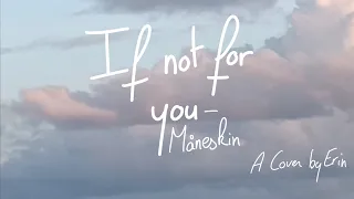 IF NOT FOR YOU-Måneskin|| Cover by Erin
