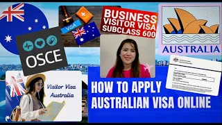 DIY Tourist/Business Stream Visitor Visa Application! #australia #osce #ahpra #tourist #visa