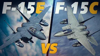 F-15E Strike Eagle Vs F-15C Eagle | Intercept | Digital Combat Simulator | DCS |