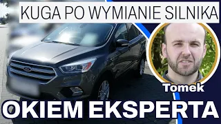 Ford Kuga 1.5 Benzyna 182 KM 2017 rok 105000km 75000zł - Auto z wymienionym silnikiem