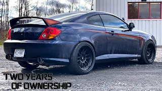 TWO YEARS OF HYUNDAI TIBURON OWNERSHIP | EVERYTHING I'VE DONE SO FAR | FUTURE PLANS