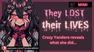 ASMR | [F4A] Insane Yandere OBSESSES over you [Possessive] [Horror] [Unwilling Listener]