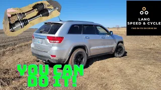 How-To Replace a Front CV Axle-shaft on a 2011-2020 Jeep Grand Cherokee and most vehicles.