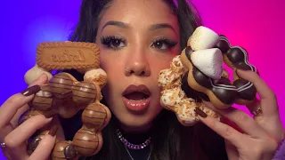 ASMR EATING MOCHI DONUTS FROM NYC 🍩😍🤤