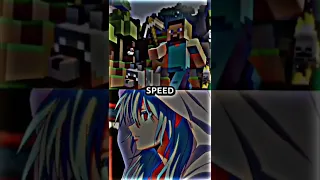 Minecraft Steve (Creative Mode) VS Random Anime Characters #anime #capcut #alightmotion