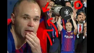 Andres Iniesta FAREWELL (emotional). LAST GOAL for FC Barcelona VS Sevilla Copa del Rey Final 5-0