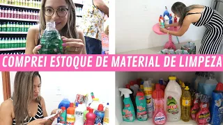 Compras no Mercado | Comprei muito material de limpeza | Produtos novos para testar