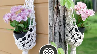 EASY PLANT HANGER BASKET | DIY POT HOLDER | HANGING PLANTER