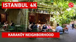 Karaköy Most Special For Cafe Lovers In Istanbul 2023 Walking Tour|4k 60fps