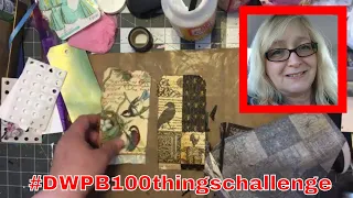 #49 Making Journal Tags from Napkins with Sam #DWPB100thingschallenge ~ DancesWithPitBulls ~