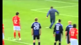 Fan takes penalty and scores