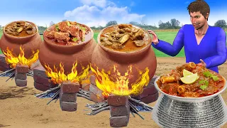 मटका पॉट मटन करी Matka Pot Mutton Street Food Hindi Kahaniya Comedy Video Moral Stories Funny Video