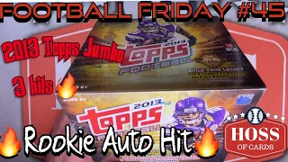 🔥Awesome Rookie Auto Hit🔥 2013 Topps Football Jumbo Hobby Box Break RC Search for Kelce/Hopkins🔥