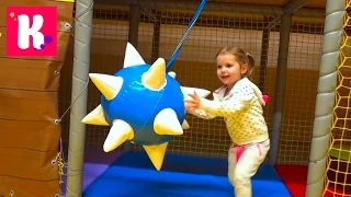 Katy and Max at the new playground