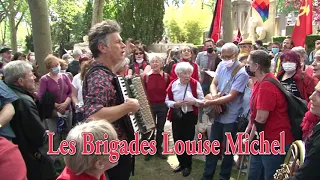 Les Brigades Louise Michel au Mur des Fédérés