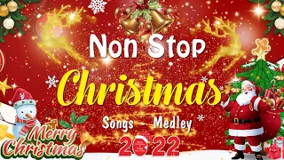 Non Stop Christmas Songs Medley 2022 - 2023 🎄🎁 Greatest Christmas Songs Medley 2022 - 2023⛄⛄⛄