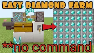 How to make diamond farm in minecraft (NO COMMAND BLOCK) full tutorial