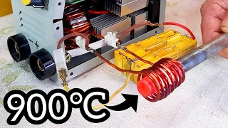 Calentador de INDUCCIÓN MAGNETICA con una Soldadora Inverter (De forma casera y sencilla)