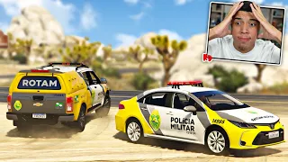 GTA 5 : MOD POLICIA - PERSEGUIÇÃO AO ONIBUS ROUBADO! (TRABALHANDO NA PM DO PARANÁ)