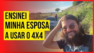 Ensinei minha esposa a usar o 4x4 da Pajero Dakar!