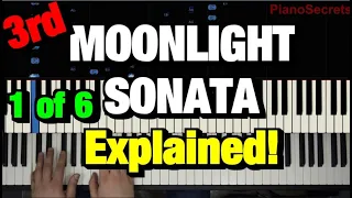 HOW TO PLAY - BEETHOVEN - MOONLIGHT SONATA - 3RD MOVEMENT (PIANO TUTORIAL LESSON) Part 1 of 6