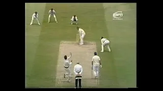 ENGLAND v AUSTRALIA 1st TEST MATCH DAY 1 TRENT BRIDGE JUNE 18 1981 MIKE GATTING TERRY ALDERMAN