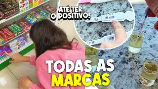 FAZENDO 10 TESTES DE GRAVIDEZ DIFERENTES DEPOIS DE TER UM NEGATIVO | Amanda Lunelli