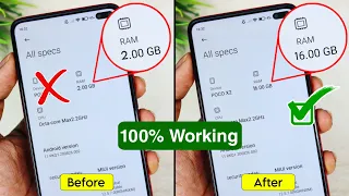 Add 16 GB Extra RAM in any Android Phone 2024 New Trick | RAM Increase in Any Android Mobile