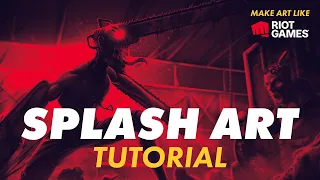 The Secret to Creating Splash Art like Riot Games | 4min Art Tutorial