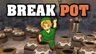 How fast can you break a pot in every Zelda game?