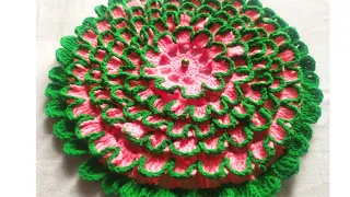 Wow!!Very beautiful and attractive design/crochet easy pattern for tablemat,thalposh,##Wowcreation